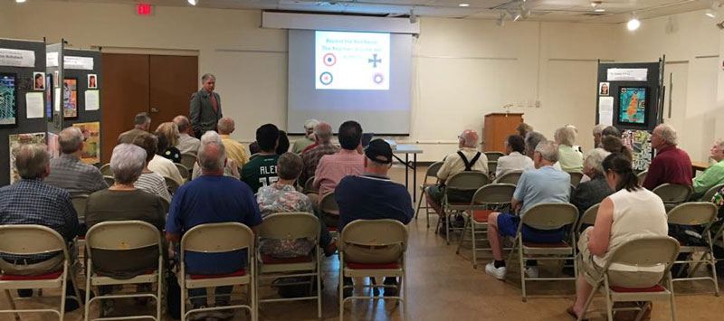 The Taber Museum hosted William E. Fischer, Jr. (U.S. Air Force, retired) at a Society Program on September 16, 2018.
