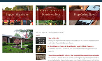 Taber Museum home page